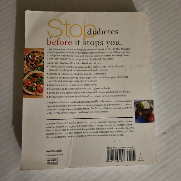 The 30 Day Diabetes Miracle Plant-Based Cookbook - Picture 2 of 4